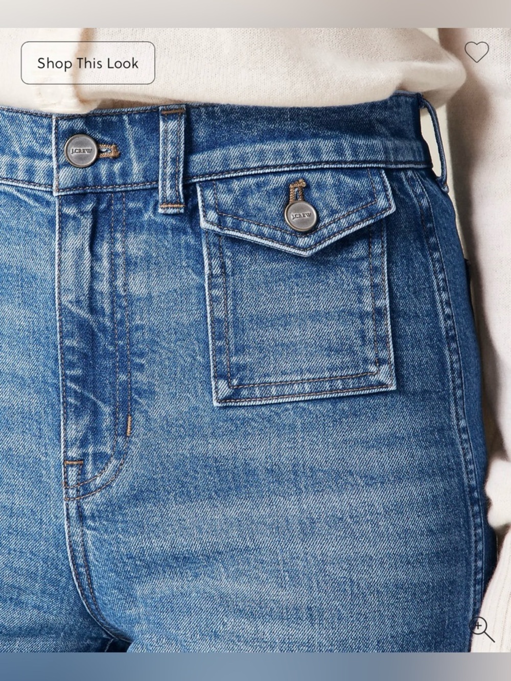J.Crew Vintage flare jean with flap pockets in Bangkok wash - Picture 3 of 10